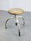 Vintage Industrial White Swivel Chair, Image 10