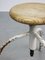 Vintage Industrial White Swivel Chair, Image 6