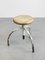 Vintage Industrial White Swivel Chair, Image 1