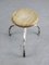 Vintage Industrial White Swivel Chair, Image 3