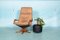 Vintage Danish Leather Swivel Lounge Chair from Berg Furniture, 1960s 2