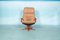 Vintage Danish Leather Swivel Lounge Chair from Berg Furniture, 1960s 7