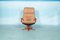 Vintage Danish Leather Swivel Lounge Chair from Berg Furniture, 1960s, Image 7