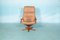 Vintage Danish Leather Swivel Lounge Chair from Berg Furniture, 1960s, Image 4