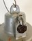 Lámpara colgante industrial enjaulada de hierro fundido gris, años 60, Imagen 9
