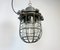 Industrial Gray Cast Iron Cage Pendant Light, 1960s 10