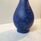 Skandinavische Blaue Vintage Steingut Vasen, 2er Set 4