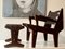 Poltrona e sgabello di Angel Pazmiño per Muebles De Estilo, anni '60, set di 2, Immagine 1
