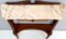 Mid-Century Wooden Console Table with Portuguese Pink Marble Top, Italy 9