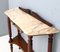 Mid-Century Holz Konsolentisch mit Marmorplatte, Italien 8