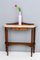 Mid-Century Wooden Console Table with Portuguese Pink Marble Top, Italy 4
