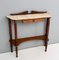 Mid-Century Wooden Console Table with Portuguese Pink Marble Top, Italy 5