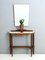 Mid-Century Wooden Console Table with Portuguese Pink Marble Top, Italy 3