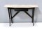 Mid-Century Wooden Console Table with Lumachella Marble Top, Italy, Image 1