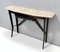 Mid-Century Wooden Console Table with Lumachella Marble Top, Italy 5