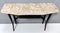 Mid-Century Wooden Console Table with Lumachella Marble Top, Italy 10