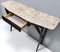 Mid-Century Wooden Console Table with Lumachella Marble Top, Italy 8