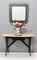 Mid-Century Wooden Console Table with Lumachella Marble Top, Italy 3