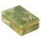 Italienisches Jadegrünes Onyx Marmor Kästchen, 1950er 1