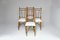 Bamboo Brass Dining Chairs, 1960s, Set of 4 4