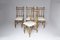 Bamboo Brass Dining Chairs, 1960s, Set of 4 2