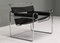 Wassily Chair by Marcel Breuer for Knoll in Black Leather, 1970s, Image 6