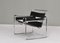 Chaise Wassily par Marcel Breuer pour Knoll en Cuir Noir, 1970s 4