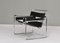Wassily Chair by Marcel Breuer for Knoll in Black Leather, 1970s 4