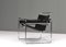 Wassily Chair von Marcel Breuer für Knoll in Schwarzem Leder, 1970er 3