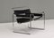 Chaise Wassily par Marcel Breuer pour Knoll en Cuir Noir, 1970s 5