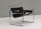 Wassily Chair by Marcel Breuer for Knoll in Black Leather, 1970s 5