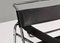 Wassily Chair by Marcel Breuer for Knoll in Black Leather, 1970s, Image 7