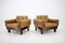 Scandinavian Cognac Leather Armchairs, 1970s, Set of 2 4