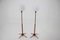 Adjustable Wooden Floor Lamps, Czechoslovakia, 1960s, Set of 2 7