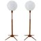 Adjustable Wooden Floor Lamps, Czechoslovakia, 1960s, Set of 2, Image 1