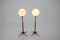 Adjustable Wooden Floor Lamps, Czechoslovakia, 1960s, Set of 2 5