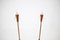 Adjustable Wooden Floor Lamps, Czechoslovakia, 1960s, Set of 2 8