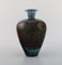 Vase en Grès Verni par Berndt Friberg 1899-1981 pour Gustavsberg Studiohand 2
