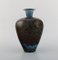 Vase in Glazed Stoneware by Berndt Friberg 1899-1981 for Gustavsberg Studiohand 2