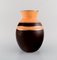 Art Deco Modell D1818 Vase aus glasierter Keramik von Boch Freres Keramis 2