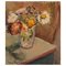Inez Byland, Sweden, óleo sobre lienzo, bodegón modernista con flores, Imagen 1