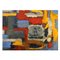 Lucja Szostak Polen, Öl auf Karton, Abstrakte Komposition, 1980er 1