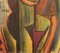 Dorlen Court, Mixed Media on Paper, Cubist Portrait of a Woman, 1971 4