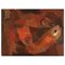 Joyce Swanljung, Schweden, Öl auf Leinwand, Komposition mit Fisch 1