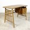 Vintage Rattan and Bamboo Desk 1