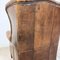 Vintage Worn Sheep Leather Wingback Armchair 5