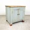 Small Industrial Painted Wooden Cupboard 8