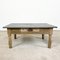 Antique French Coffee Table with Zinc Top, Image 1