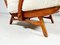 Solid Teak Armchair with Sheepskin Upholstery, 1960s 4