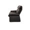 Black Leather Sofa by Lugano Erpo 12